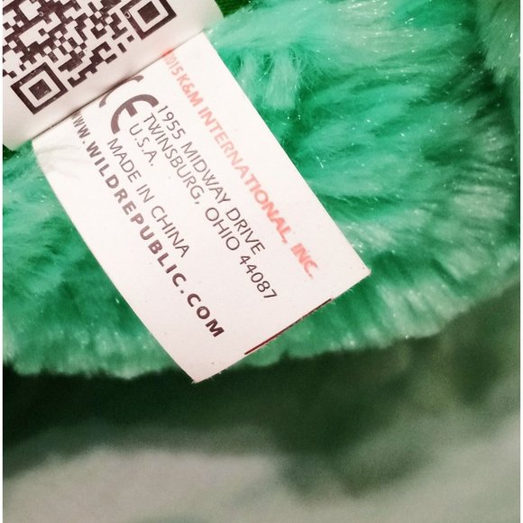 Tiger Cub Mint Green Plush Stuffed Animal 12" Wild Republic 2015 Toy Big Cat - Picture 5 of 9